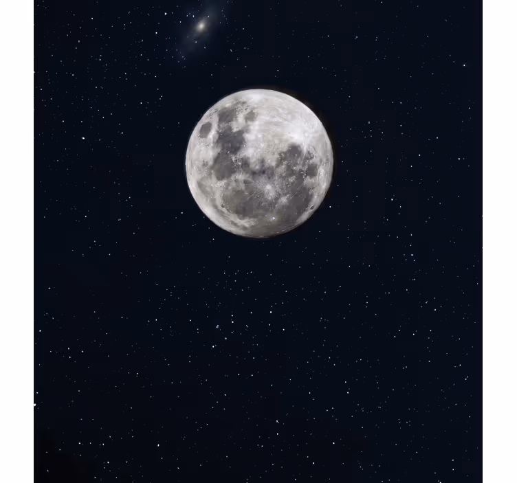 Rollo fenster wohnzimmer grauer mond im weltraum - TenStickers