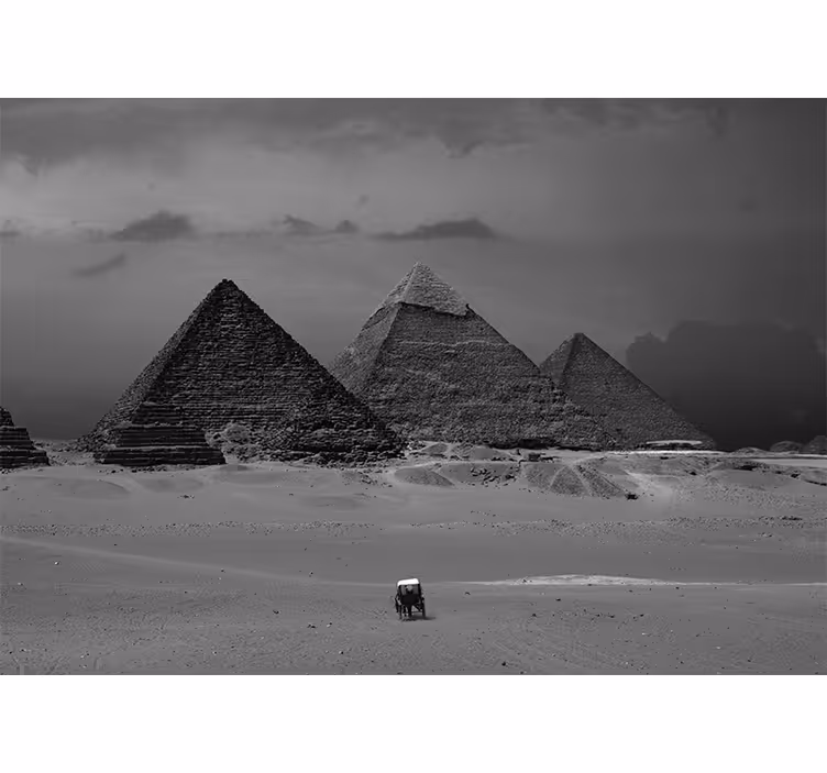 Rollo fenster wohnzimmer wandtapete pyramiden Ägyptens - TenStickers