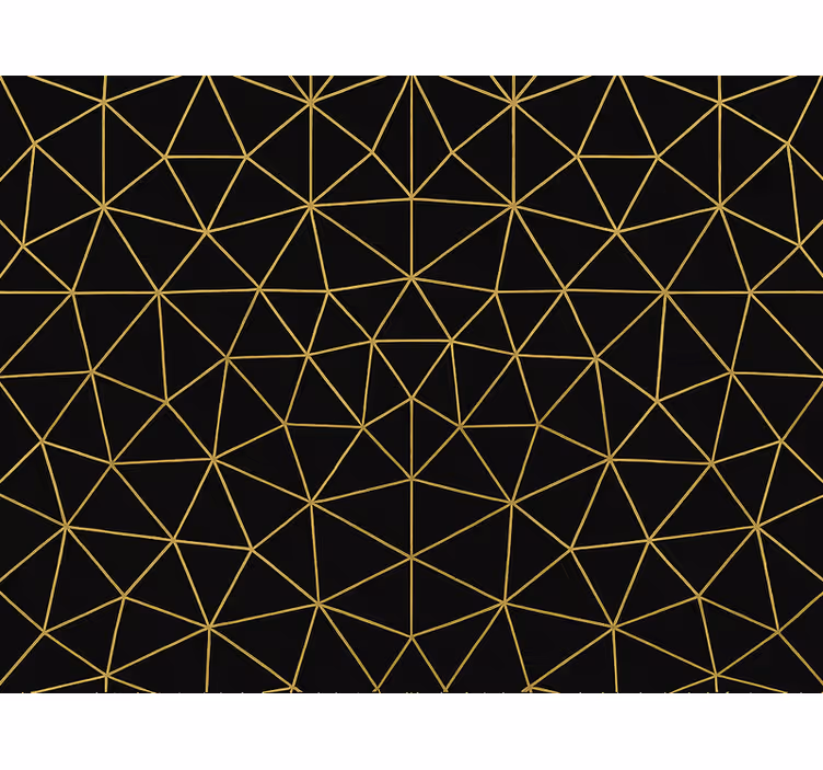 Rollo fenster modern geometrisches design mitternachtsgold - TenStickers