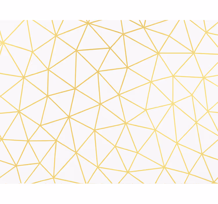 Rollo fenster modern golden geometrisches prisma mosaik - TenStickers