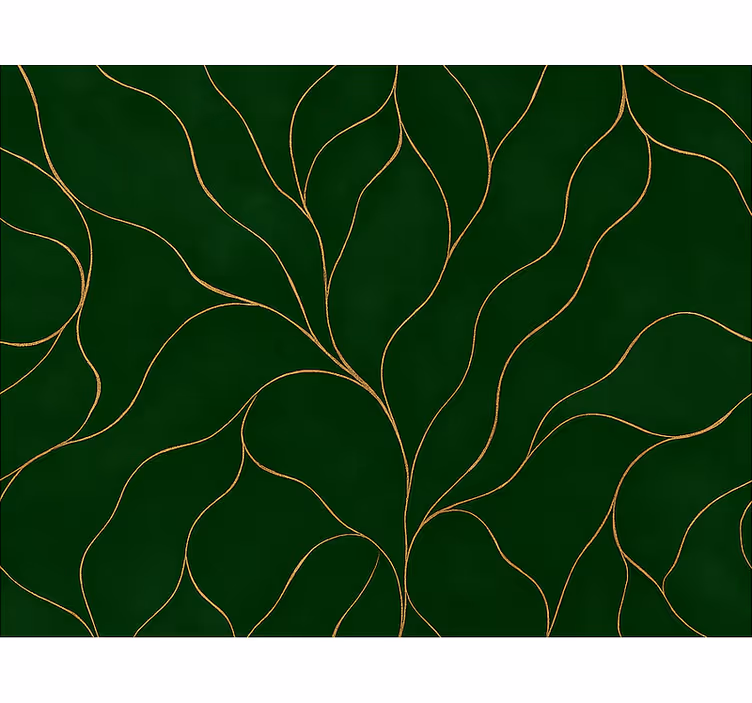 Rollo fenster modern in grüner und goldener marmoroptik - TenStickers