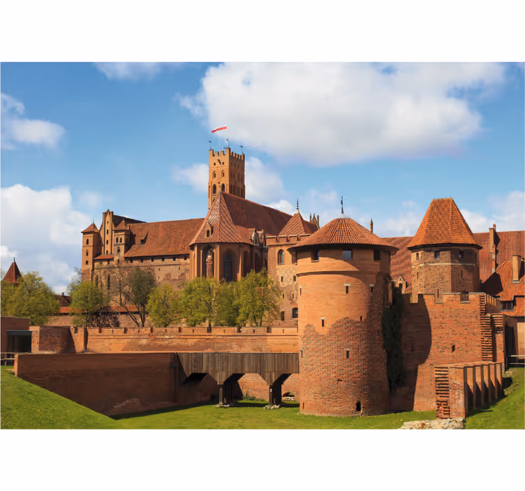 Rollo fenster wohnzimmer malbork schloss - TenStickers