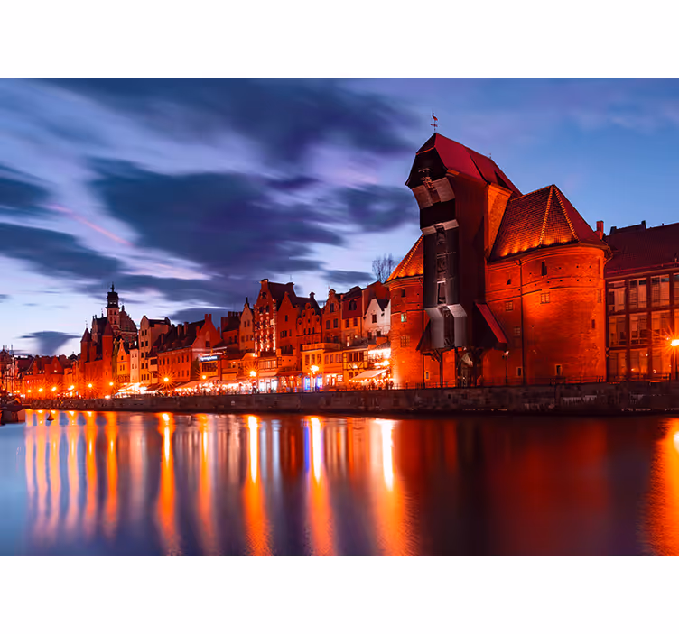 Rollo fenster wohnzimmer gdańsker hafen - TenStickers