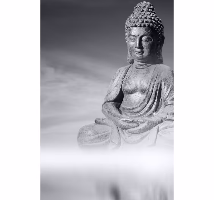 Rollo fenster wohnzimmer buddha zen design - TenStickers