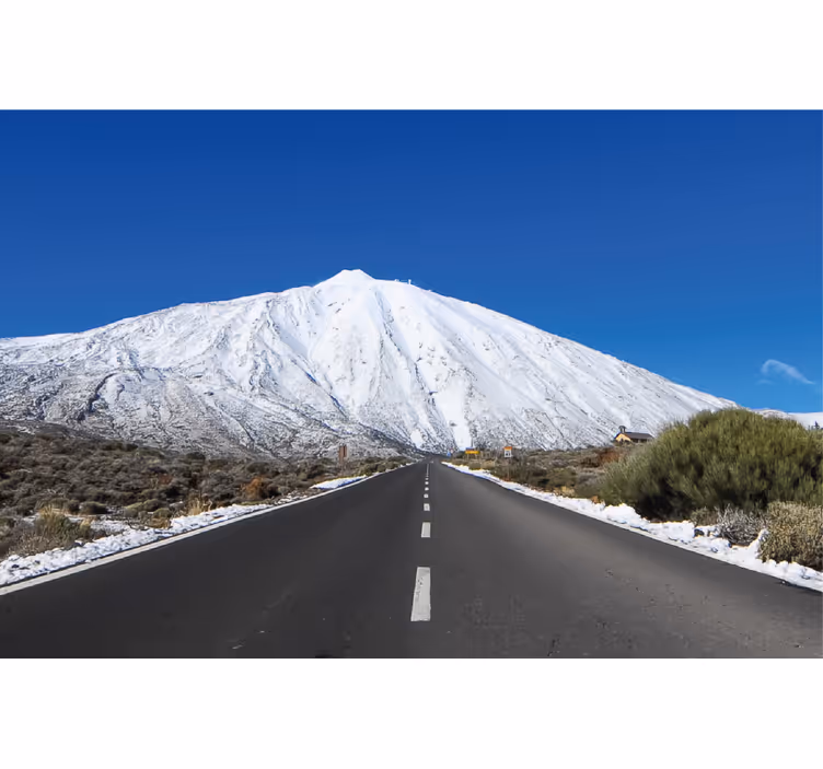 Rollo fenster wohnzimmer straße zum teide - TenStickers