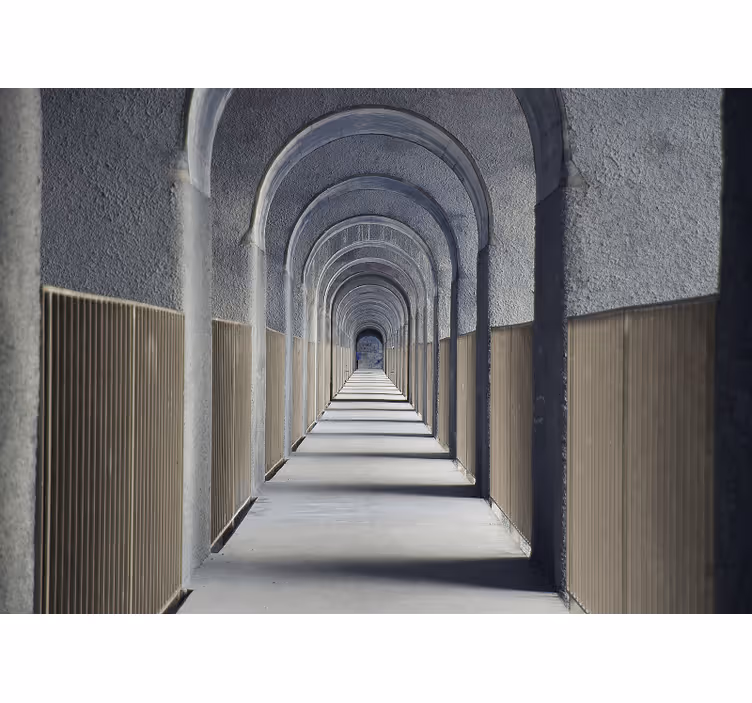 Rollo fenster wohnzimmer graues 3d kunstportal - TenStickers