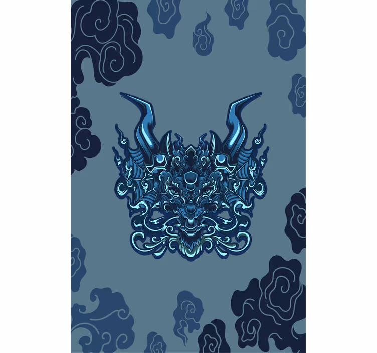 Rollo fenster wohnzimmer mythos drache - TenStickers