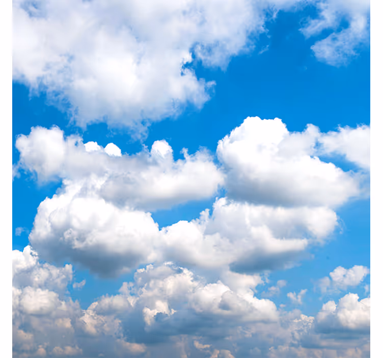 Rollo fenster wohnzimmer schöner blauer himmel mit wolken - TenStickers