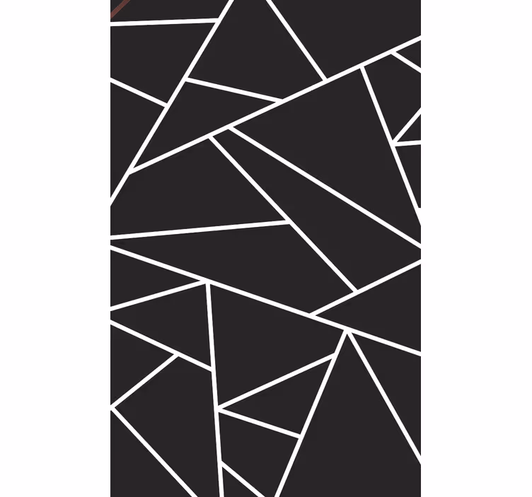 Rollo fenster wohnzimmer klassisches schwarz weiß mosaik - TenStickers