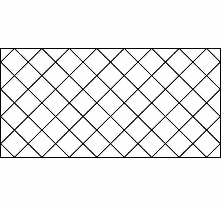 Rollo fenster weiß mit schwarz-weißen nordic quadraten - TenStickers
