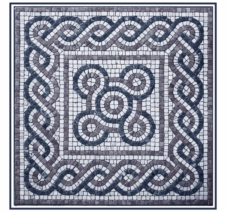 Rollo fenster schlafzimmer kieselsteinmosaik - TenStickers