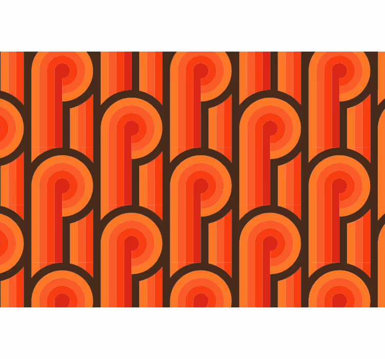 Rollo fenster schlafzimmer mit 70er jahre orange knoten - TenStickers