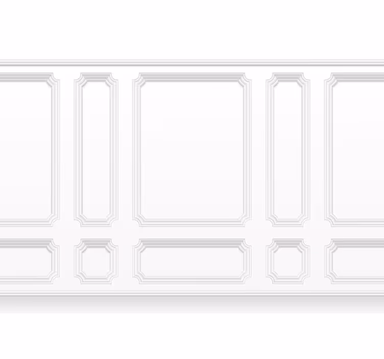 Rollo fenster weiß mit klassischen fensterrahmen - TenStickers