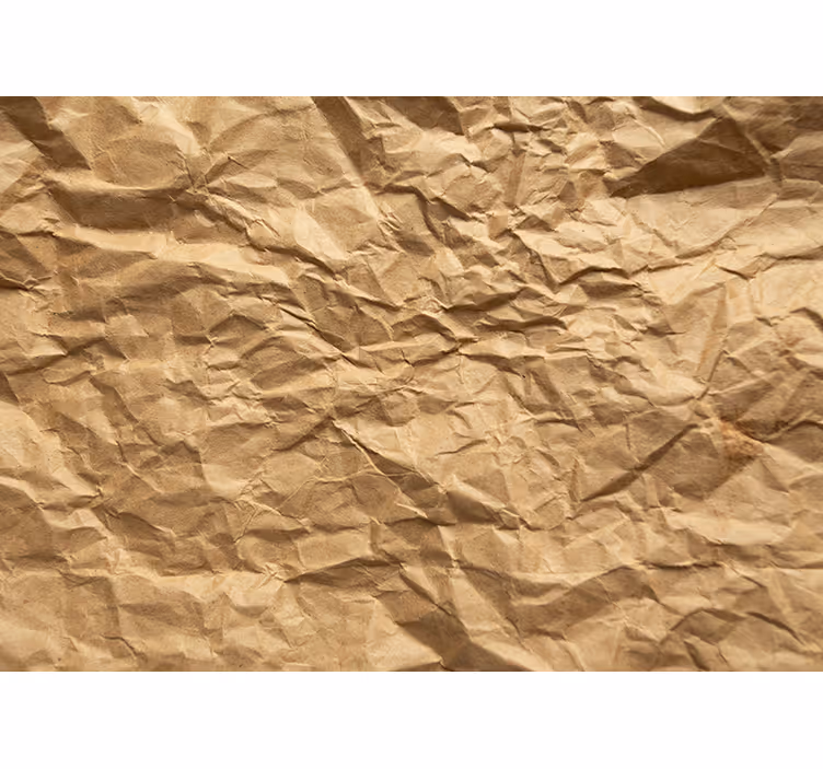 Rollo fenster beige aus braunem kräuselpapier - TenStickers