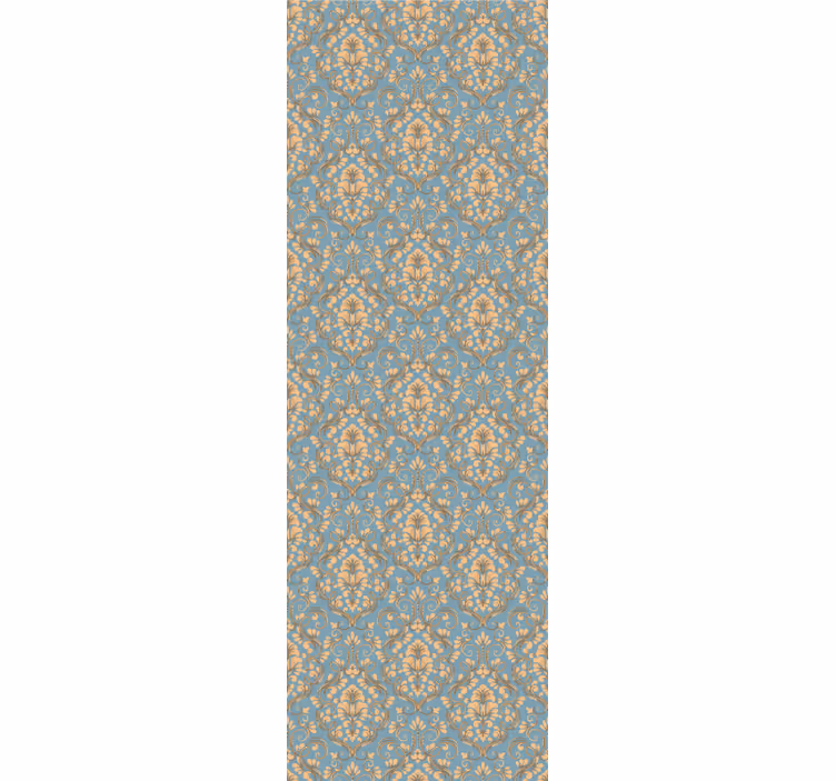 Rollo fenster vintage mit kunstvollem blumen-damast - TenStickers