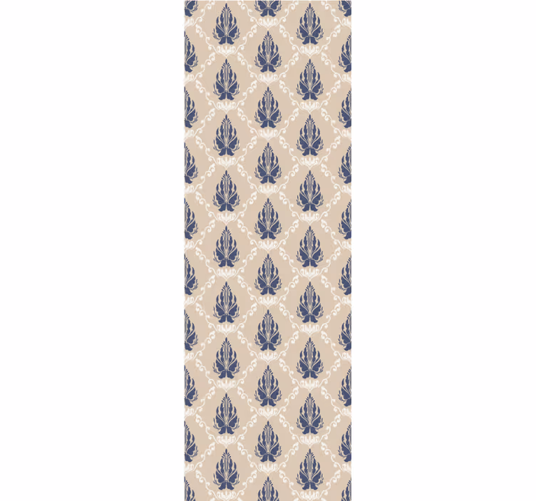 Rollo fenster vintage mit blättrigem blumendesign - TenStickers