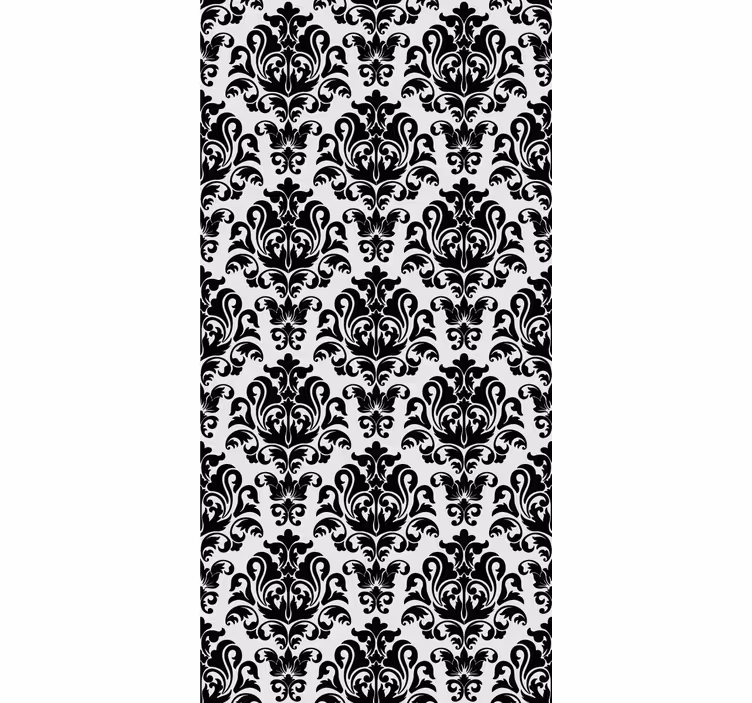 Rollo fenster vintage elegantes monochromes muster - TenStickers