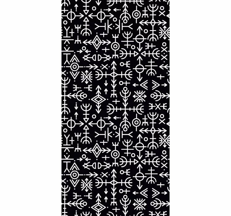 Rollo fenster vintage mit wikinger symbolen set - TenStickers