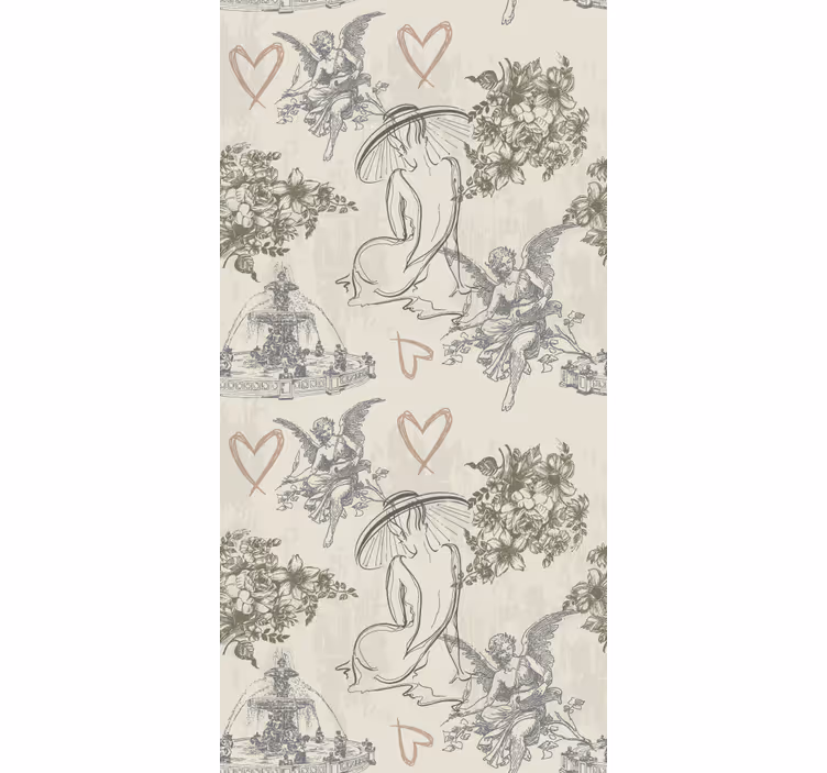 Rollo fenster vintage im französisch romantischen design - TenStickers