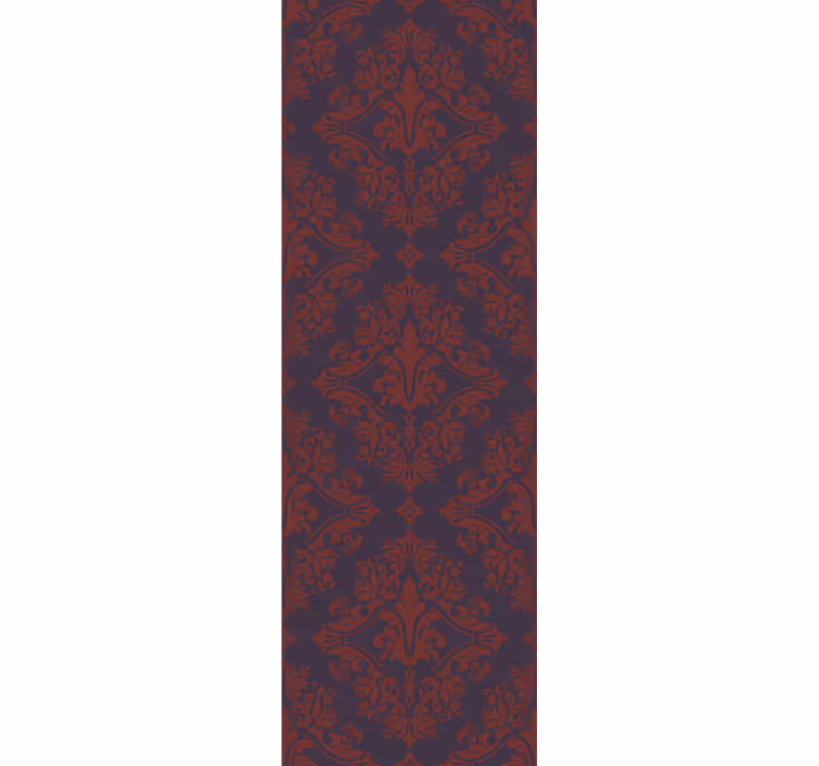 Rollo fenster vintage mit rot-lila muster - TenStickers