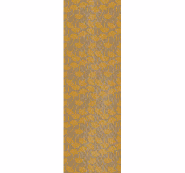 Rollo fenster vintage mit ginkgo-blättern muster - TenStickers