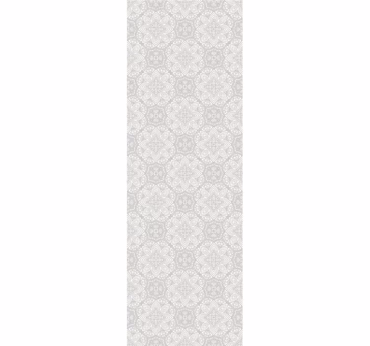 Rollo fenster vintage graues ethnisches muster mit detail - TenStickers