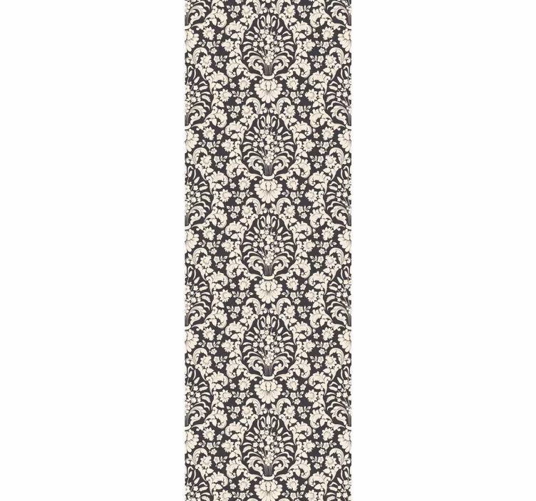 Rollo fenster vintage mit floralen mustern - TenStickers