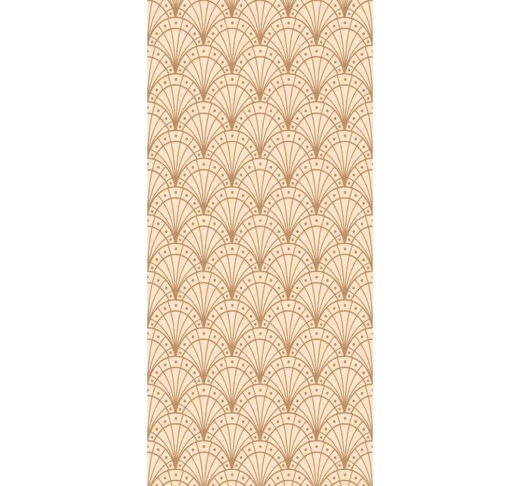 Rollo fenster vintage goldmuscheln kunstmuster - TenStickers