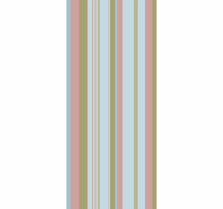 Rollo fenster vintage mit blauen und grünen 80er streifen - TenStickers