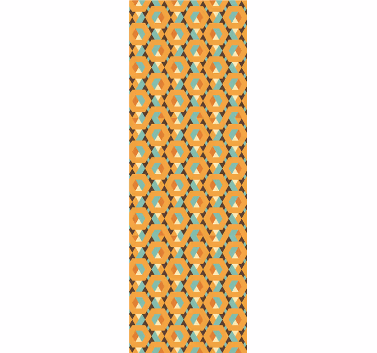 Rollo fenster vintage mit geometrisch ruhigen formen - TenStickers