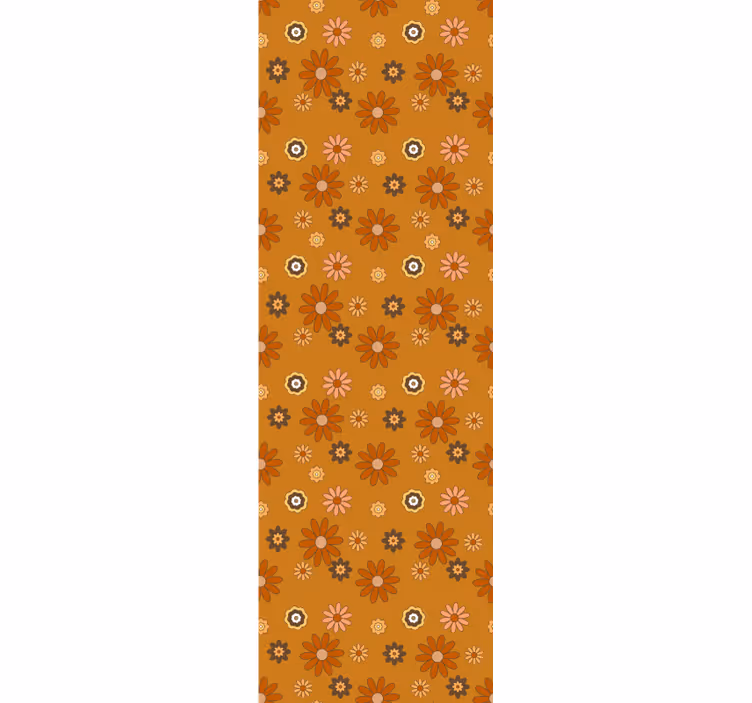 Rollo fenster vintage 60er jahre blumenpracht - TenStickers