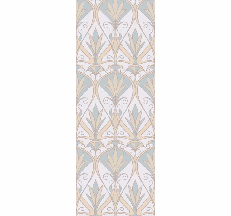 Rollo fenster vintage botanisches retro-blumenmuster - TenStickers