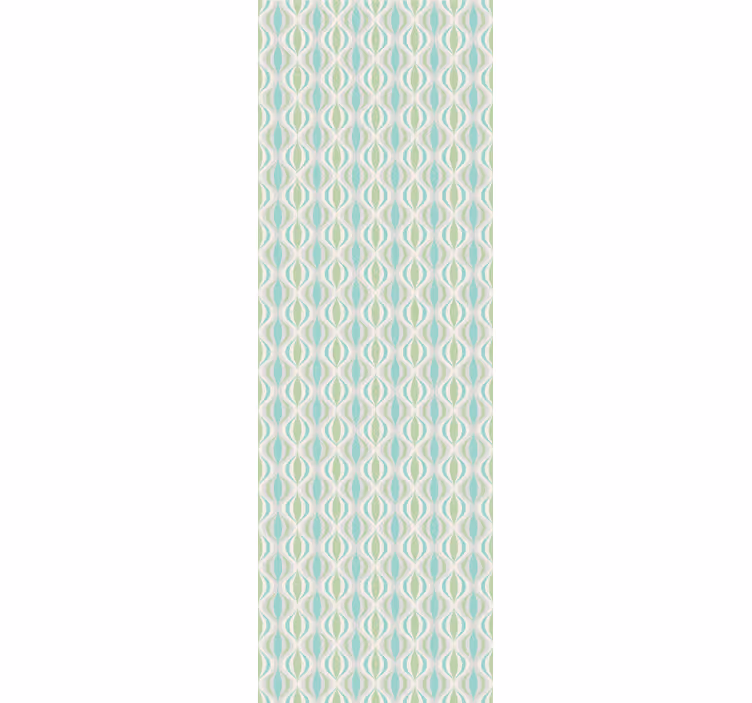 Rollo fenster vintage in sanften farben 70er muster - TenStickers