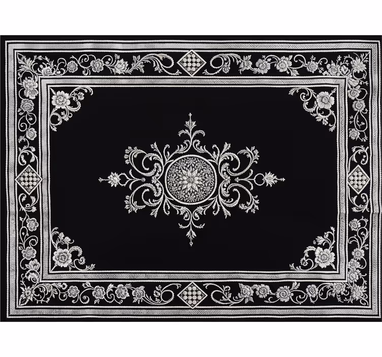 Rollo fenster schwarz im klassischen orientalischen design - TenStickers