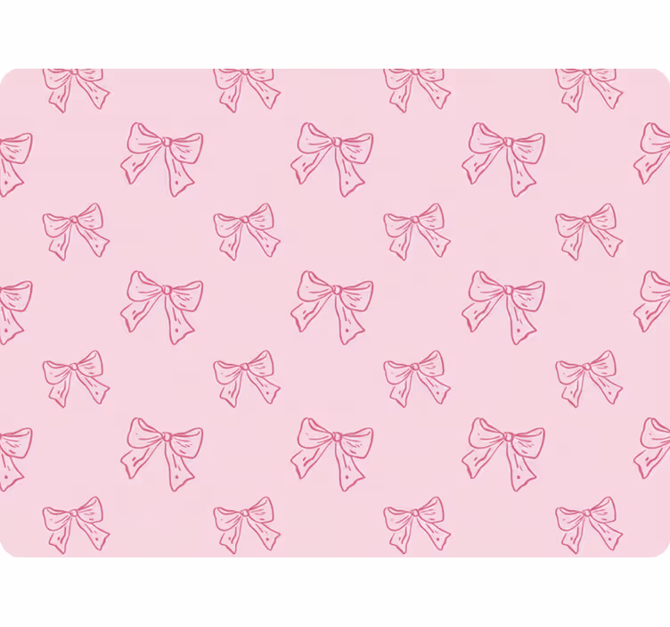 Rollo fenster rosa mit pinkem schleifenmuster - TenStickers