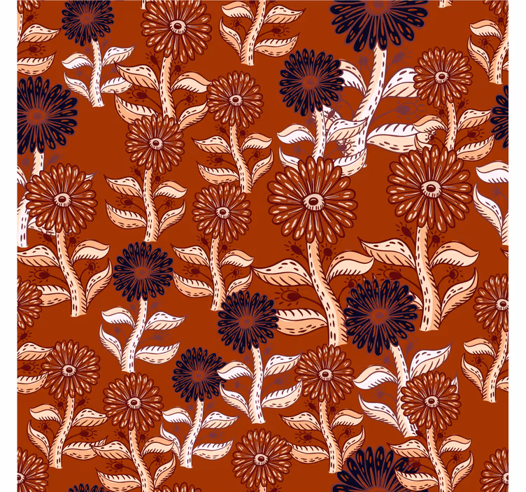 Rollo fenster wohnzimmer im afrikanischen sonnenblumenstil - TenStickers