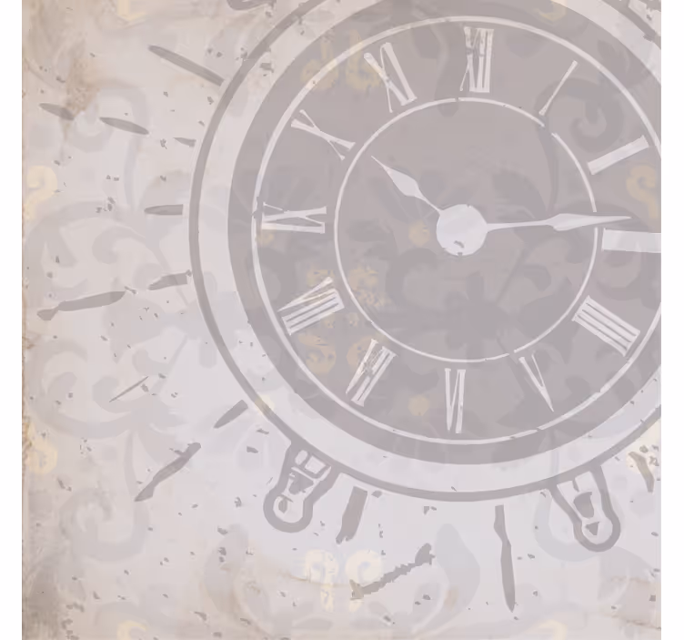 Rollo fenster wohnzimmer weiße shabby chic uhr mit spruch - TenStickers