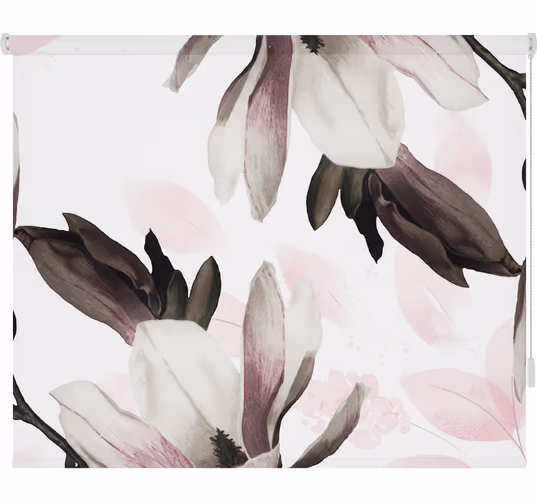 Rollo fenster wohnzimmer glamour stil blumenmuster - TenStickers