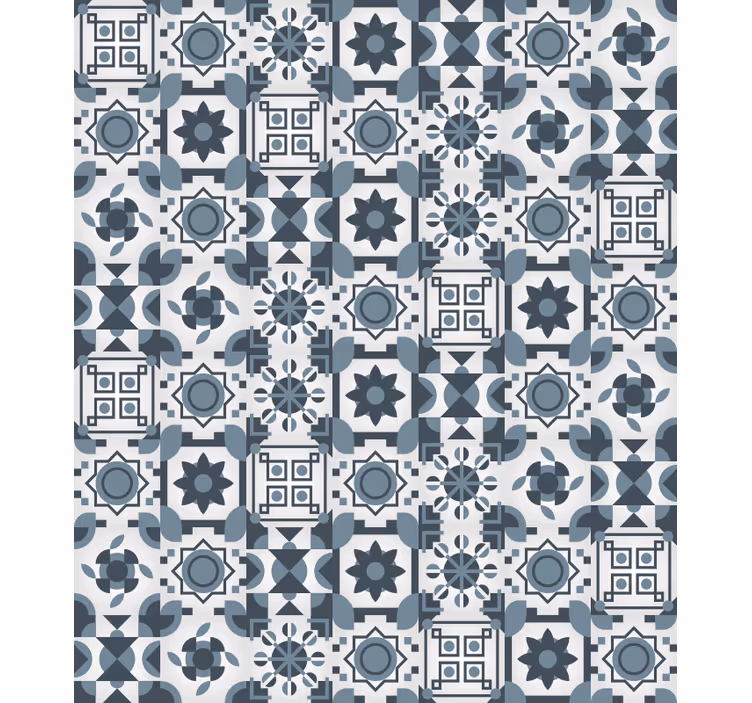 Rollo fenster schlafzimmer mit geometrischem fliesenmuster - TenStickers