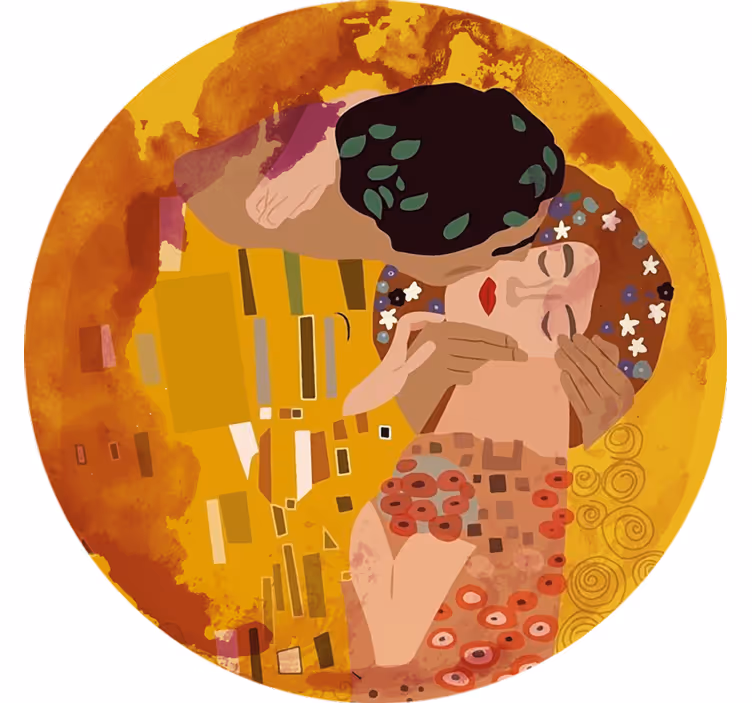 Rollo fenster schlafzimmer klimts kuss - TenStickers