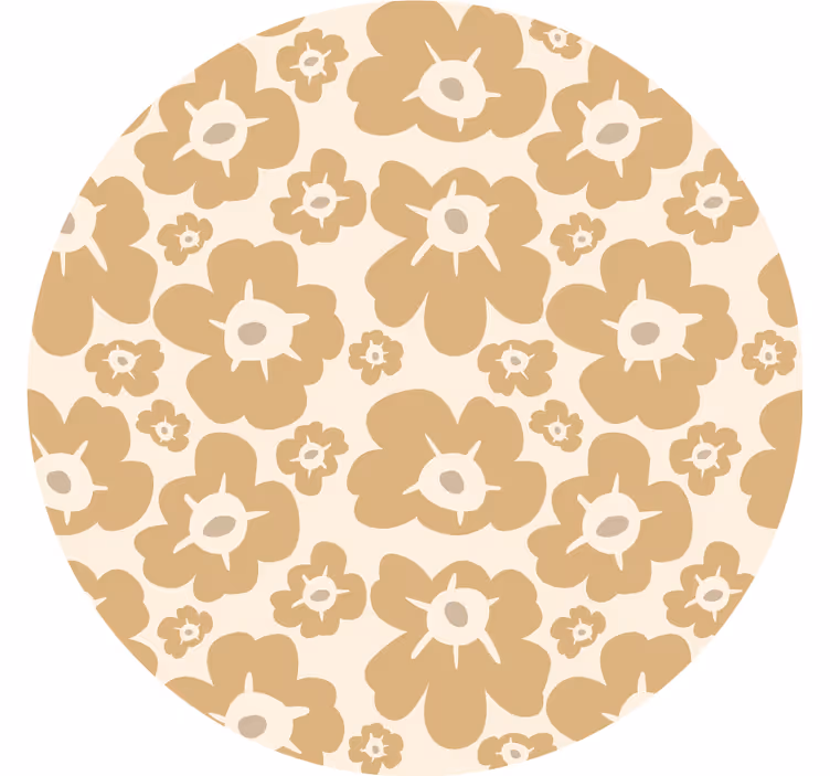Rollo fenster schlafzimmer beige mohnblumen - TenStickers