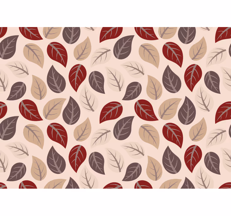 Rollo fenster schlafzimmer mit herbstblattmuster - TenStickers