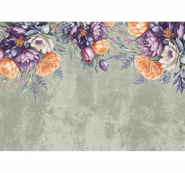 Rollo fenster schlafzimmer im vintage blumen design - TenStickers