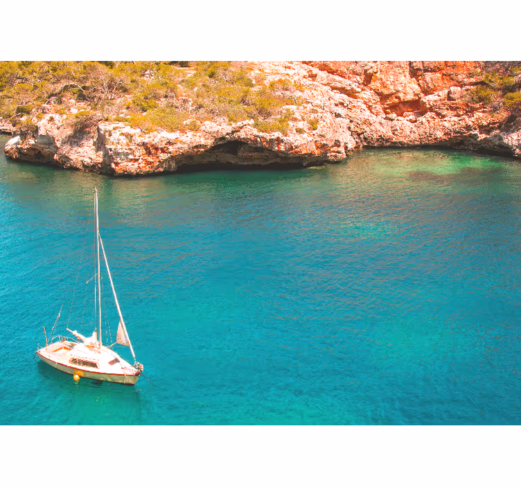 Rollo fenster schlafzimmer azurblaues meer mallorca - TenStickers