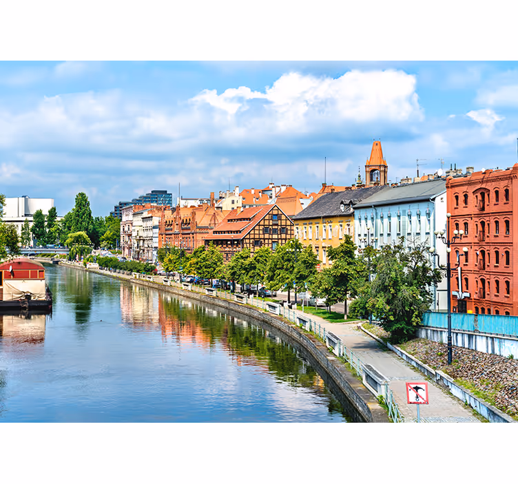 Rollo fenster schlafzimmer bydgoszcz fluss - TenStickers
