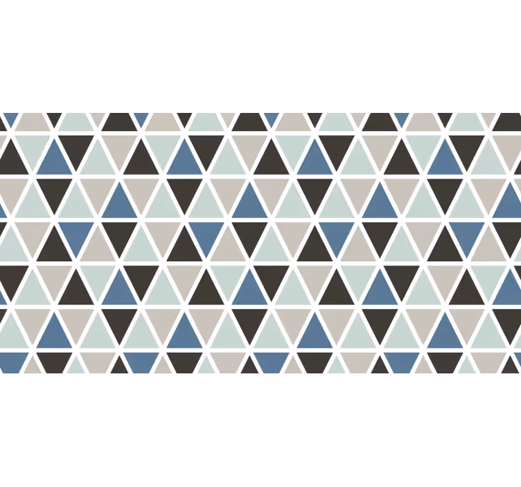 Rollo fenster grau mit graublauem geometrischen muster - TenStickers