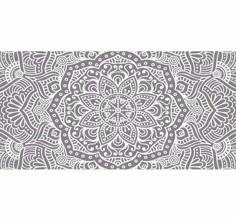 Rollo fenster grau mit elegantem mandala - TenStickers