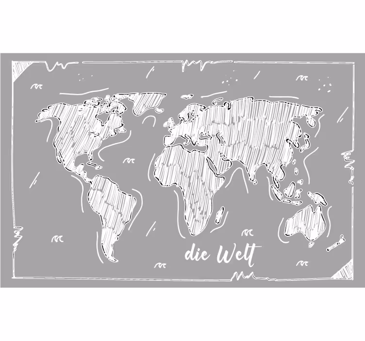 Rollo fenster grau im handgezeichneten hellgrau stil - TenStickers