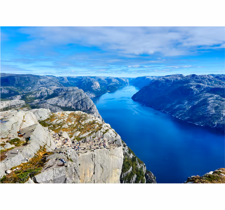 Rollo fenster schlafzimmer preikestolen norwegen - TenStickers