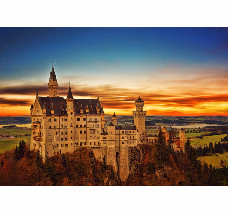 Rollo fenster schlafzimmer schloss im morgenfeld - TenStickers